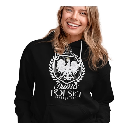 BLUZA DAMSKA Z KAPTUREM DUMA POLSKI